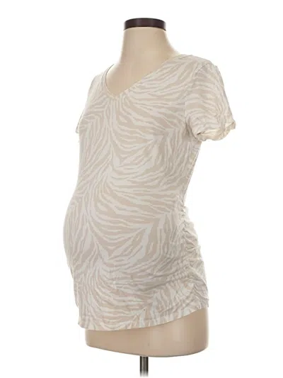 Pre-owned Isabel Maternity Short Sleeve T-shirt In White