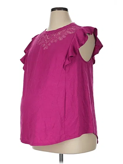 Pre-owned Isabel Maternity Sleeveless Blouse In Purple
