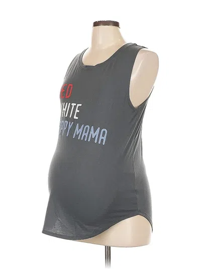 Pre-owned Isabel Maternity Sleeveless T-shirt In Gray