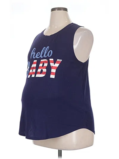Pre-owned Isabel Maternity Sleeveless T-shirt In Blue
