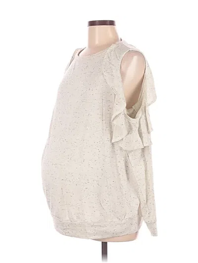 Pre-owned Isabel Maternity Sweatshirt In Ivory