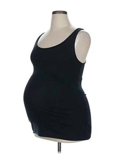 Pre-owned Isabel Maternity Tank Top Black Strapless Neckline Tops