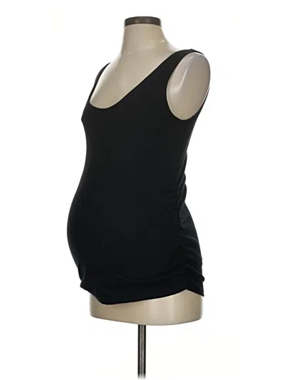 Pre-owned Isabel Maternity Tank Top Black Strapless Neckline Tops