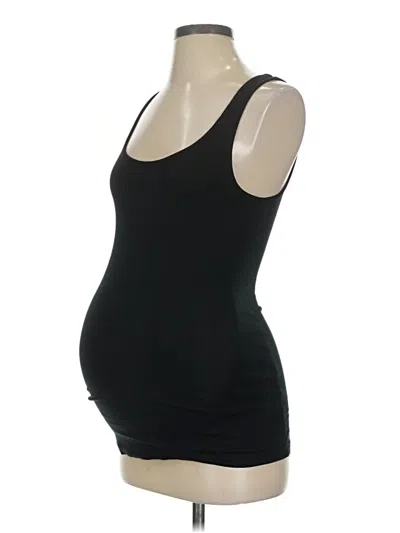 Pre-owned Isabel Maternity Tank Top Black Strapless Neckline Tops
