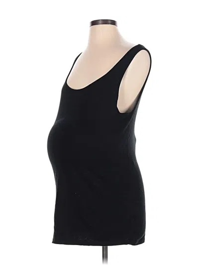 Pre-owned Isabel Maternity Tank Top Black Strapless Neckline Tops