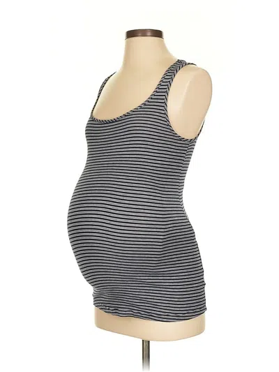 Pre-owned Isabel Maternity Tank Top Blue Strapless Neckline Tops