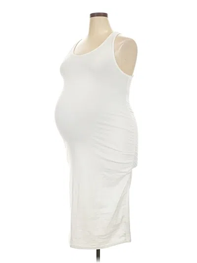 Pre-owned Isabel Maternity Tank Top Ivory Strapless Neckline Tops In White