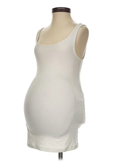 Pre-owned Isabel Maternity Tank Top Ivory Strapless Neckline Tops In White