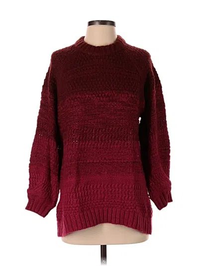 Pre-owned Isabel Pullover Sweater In Burgundy