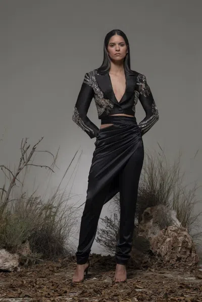 Isabel Sanchis Berlingo Jacket And Biandrate-trousers In Black