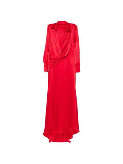 Isabel Sanchis Denes Maxi Dress In Red