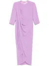 Isabel Sanchis Draped Maxi Dress