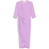 Isabel Sanchis Draped Maxi Dress