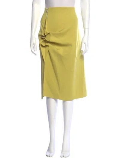 Pre-owned Isabel Sanchis Knee-length Skirt In Yellow