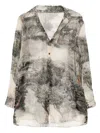 Isabel Sanchis Landscape Print Long Sleeves Shirt In Multi