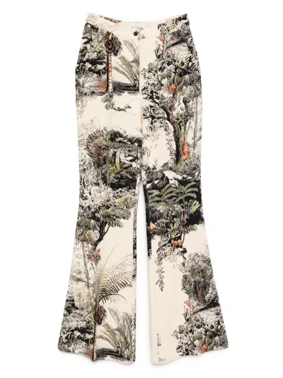 Isabel Sanchis Landscape Print Pants In Multi