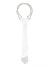 Isabel Sanchis Metal Tie Necklace In Metallic