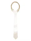 Isabel Sanchis Metal Tie Necklace In Metallic