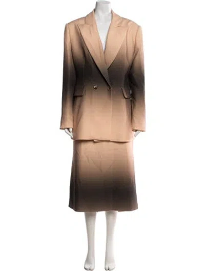 Pre-owned Isabel Sanchis Printed Skirt Suit In Brown