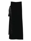 Isabel Sanchis Strapless Flared Skirt In Black