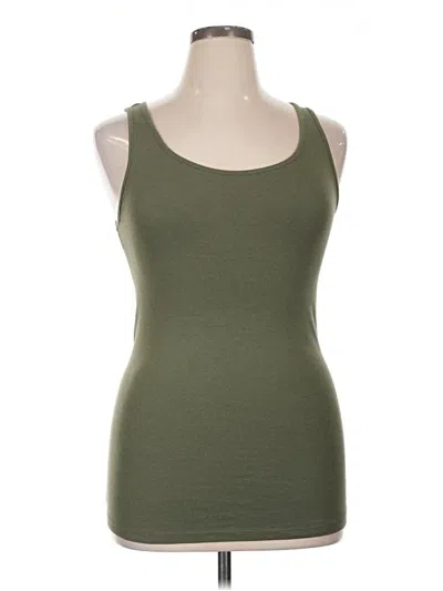Pre-owned Isabel Tank Top Green Strapless Neckline Tops