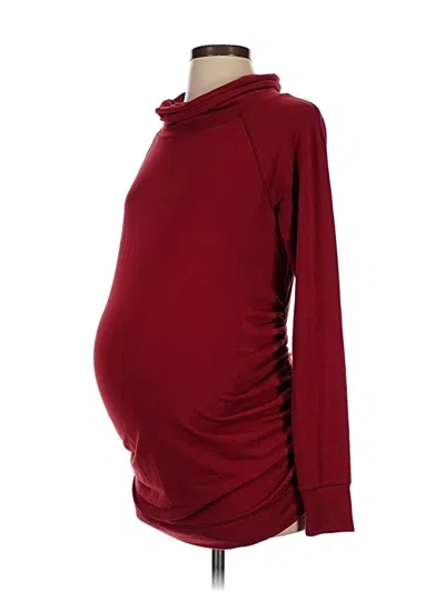 Pre-owned Isabel Turtleneck Sweater In Burgundy