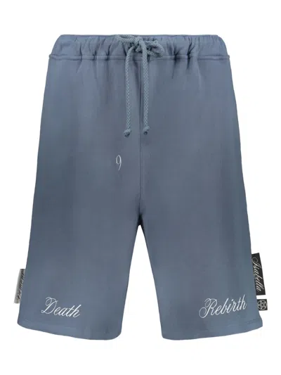 Isabella 1985 Cotton Bermuda Shorts In Blue
