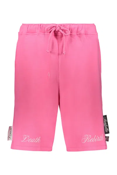 Isabella 1985 Cotton Bermuda Shorts In Pink