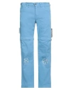 Isabella 1985 Man Pants Light Blue Size M Cotton, Elastane In Blue