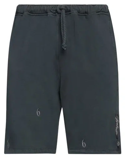 Isabella 1985 Man Shorts & Bermuda Shorts Charcoal Size M Cotton In Grey
