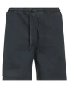 Isabella 1985 Man Shorts & Bermuda Shorts Charcoal Size Xl Cotton, Elastane In Grey