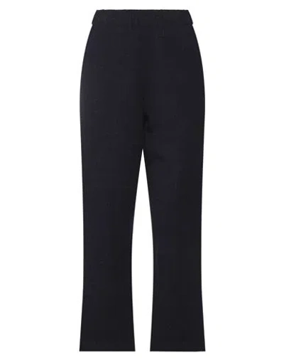 Isabella Clementini Woman Pants Midnight Blue Size 10 Wool