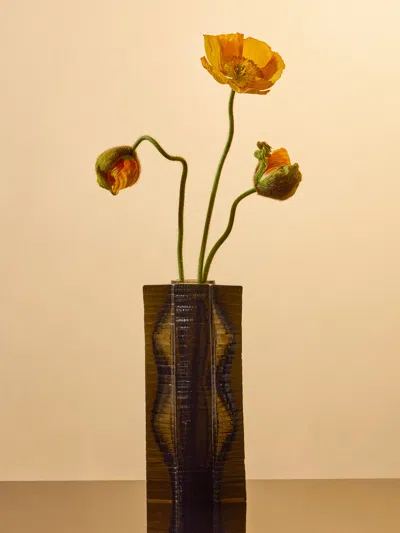 Isabella Kullmann No. 2 Hand-blown Glass Vase In Brown