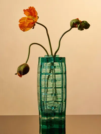 Isabella Kullmann No. 6 Hand-blown Glass Vase In Green