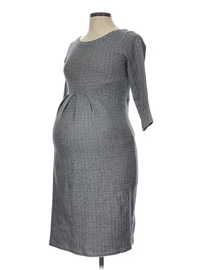 Pre-owned Isabella Oliver Casual Dress In Gray