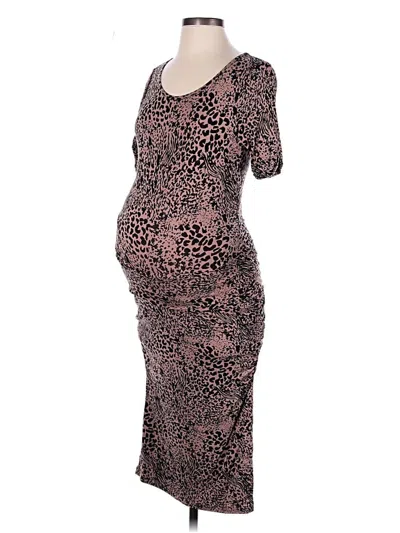 Pre-owned Isabella Oliver Cocktail Dress In Brown