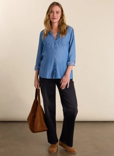Isabella Oliver Maternity Wide Leg Jeans In Black