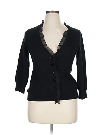 Pre-owned Isabella Rodriguez Cardigan Sweater In Black