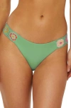 Isabella Rose 1969 Cali Swim Bottoms In Seafoam