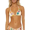 Isabella Rose 1969 Halter Triangle Swim Top In Natural