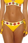 Isabella Rose 1969 Halter Triangle Swim Top In Yellow