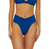 Isabella Rose Belmore Banded Bikini Bottoms In Blue