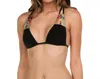 Shop Isabella Rose Besties Solid Triangle Bikini Top In Isa Black