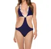 ISABELLA ROSE LOW TIDE ONE PIECE SWIMSUIT IN INDIGO
