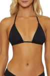 Isabella Rose Mallorca Triangle Bikini Top In Black