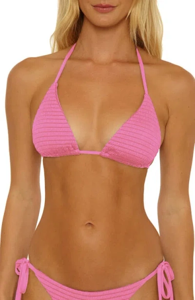Isabella Rose Maza Triangle Bikini Top In Pink