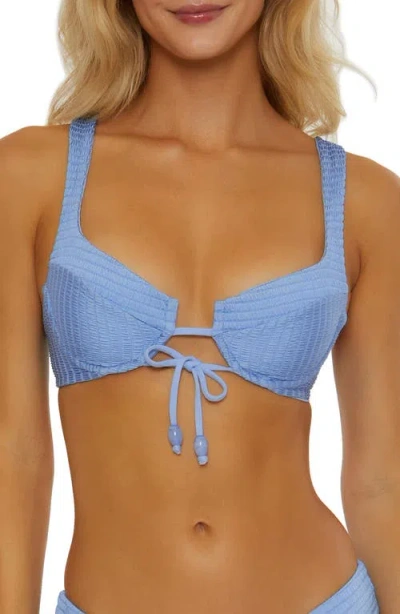 Isabella Rose Maza Underwire Bikini Top In Provence Blue