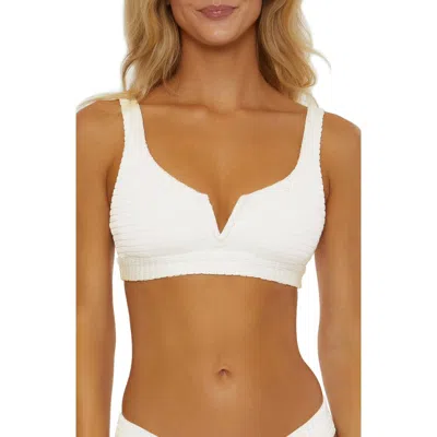 Isabella Rose Maza V-wire Bralette Bikini Top In White