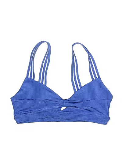 Pre-owned Isabella Rose Swimsuit Top Blue Swimwear