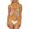 Isabella Rose Tropea Convertible Cover-up Skirt In Pink Multi